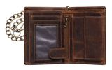 GREENBURRY Vintage Wallet With Chain Brown Bike GREENBURRY Vintage Wallet With Chain Brown Bike