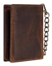 GREENBURRY Vintage Wallet With Chain Brown Bike GREENBURRY Vintage Wallet With Chain Brown Bike