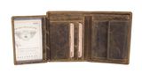 GREENBURRY Vintage Animal Collection Wallet Brown Wild Boar GREENBURRY Vintage Animal Collection Wallet Brown Wild Boar