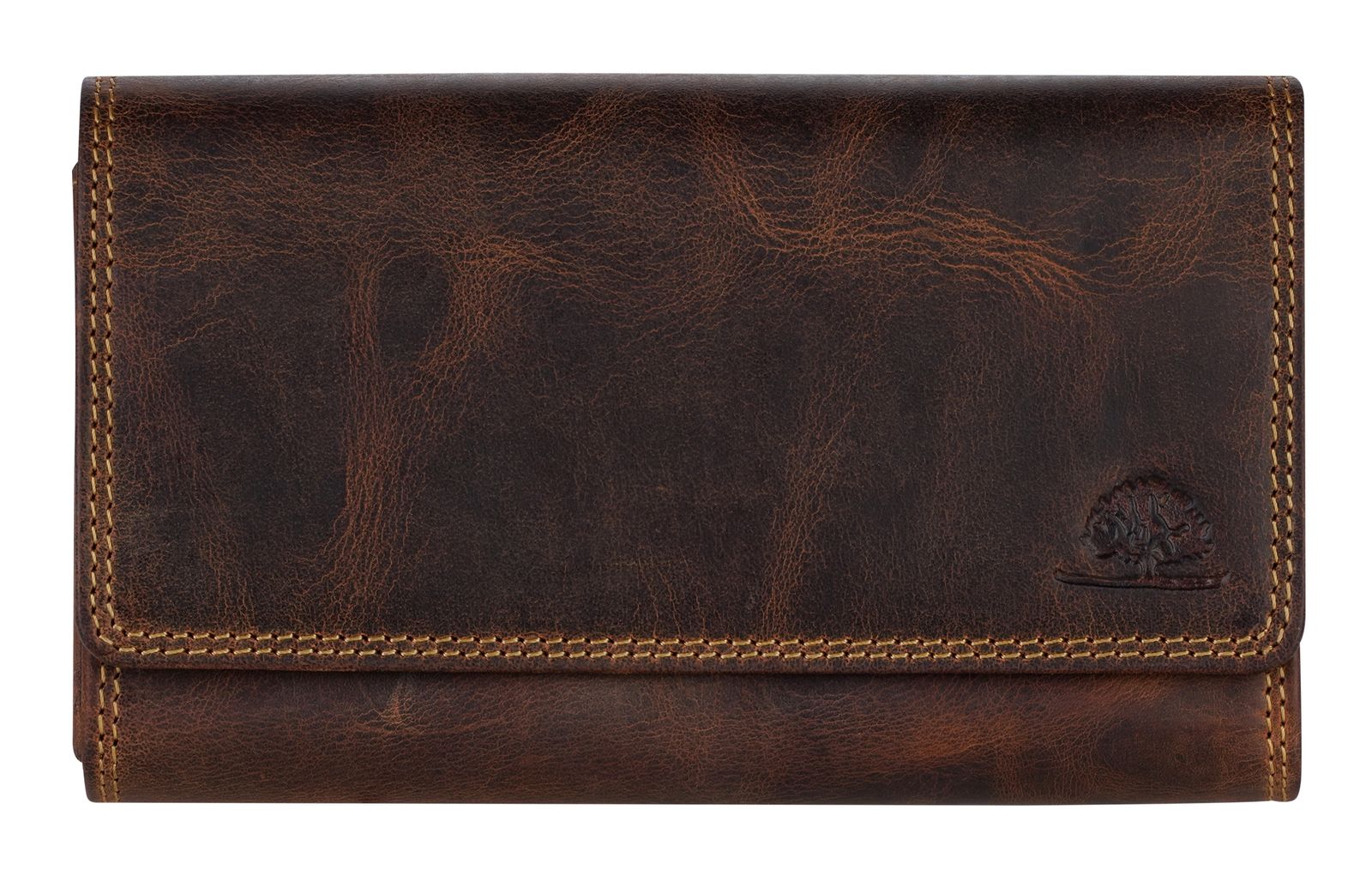 GREENBURRY Vintage Waiter Wallet Extra Strong Brown