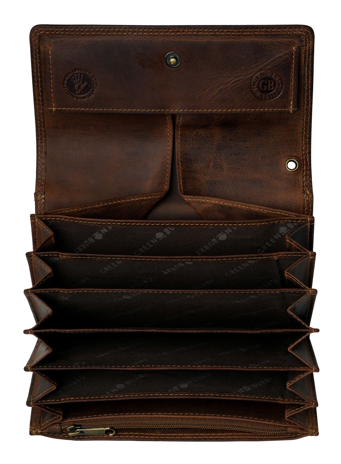 GREENBURRY Vintage Waiter Wallet Extra Strong Brown GREENBURRY Vintage Waiter Wallet Extra Strong Brown