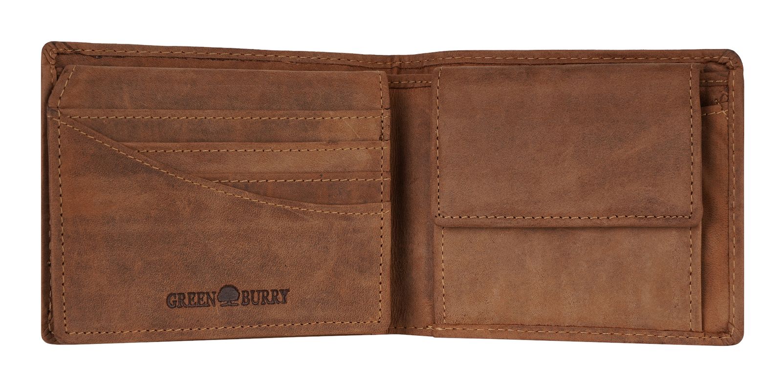 GREENBURRY Vintage Wallet Brown Wulf GREENBURRY Vintage Wallet Brown Wulf