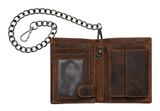 GREENBURRY Vintage Save Wallet With Chain Brown GREENBURRY Vintage Save Wallet With Chain Brown