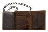 GREENBURRY Vintage Save Wallet With Chain Brown GREENBURRY Vintage Save Wallet With Chain Brown