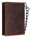 GREENBURRY Vintage Save Wallet With Chain Brown GREENBURRY Vintage Save Wallet With Chain Brown