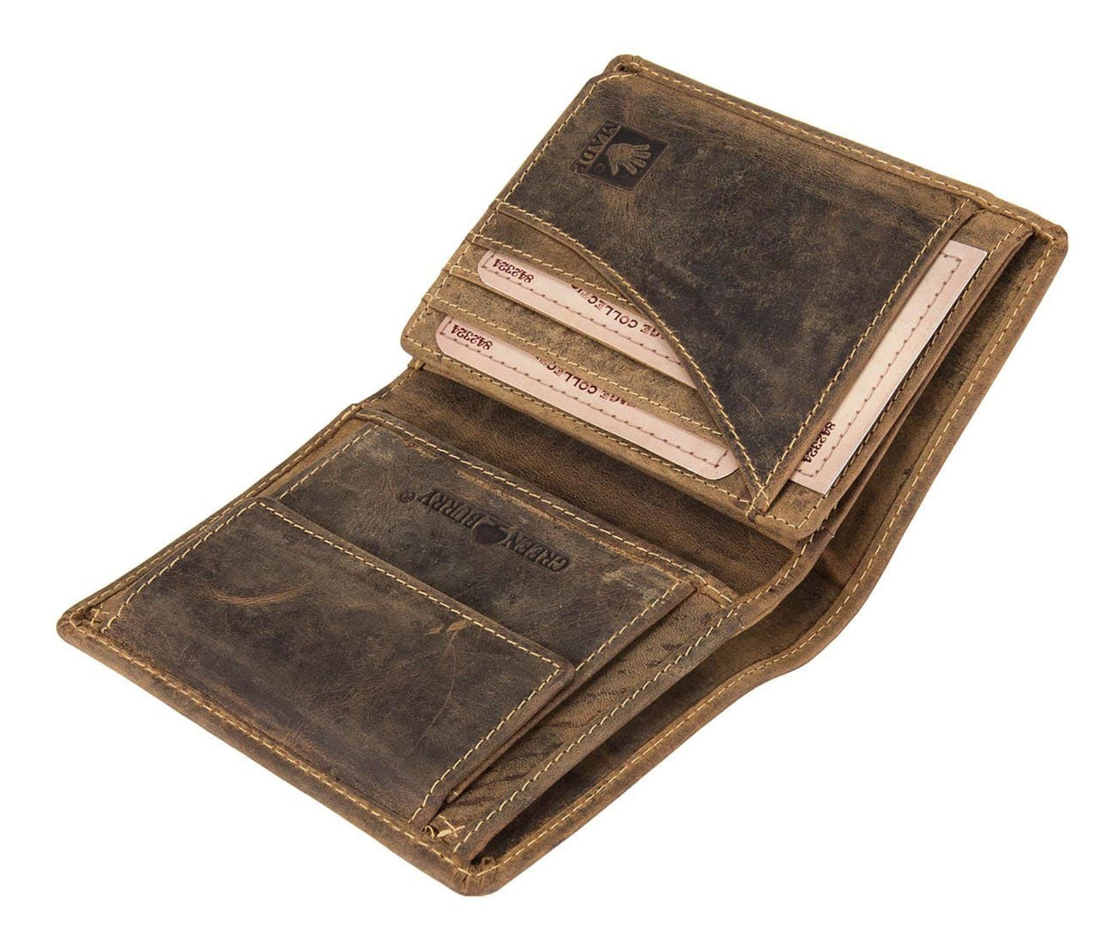 GREENBURRY Vintage Animal Collection Wallet Brown Stag GREENBURRY Vintage Animal Collection Wallet Brown Stag