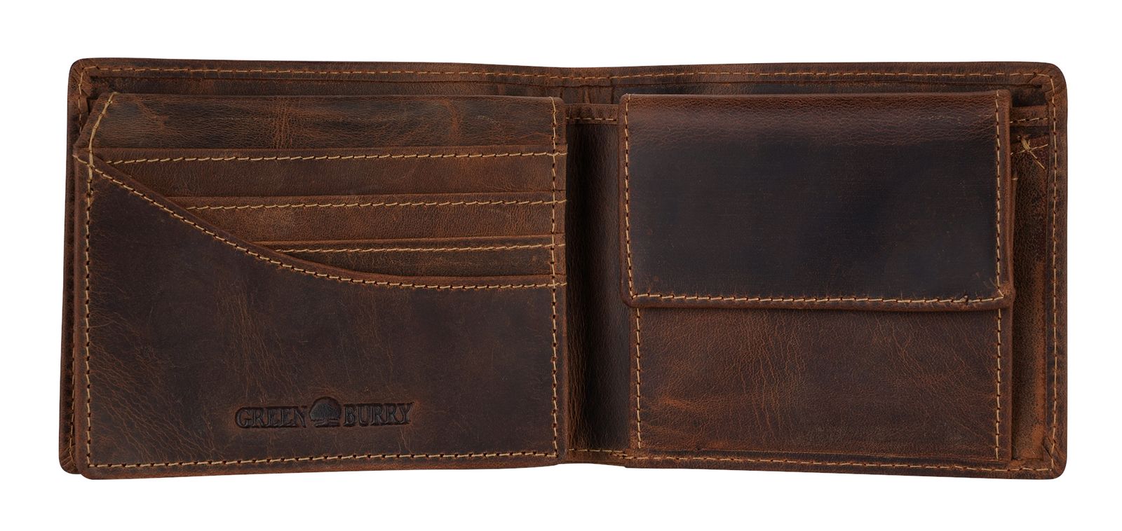 GREENBURRY Vintage Wallet Brown Cow GREENBURRY Vintage Wallet Brown Cow