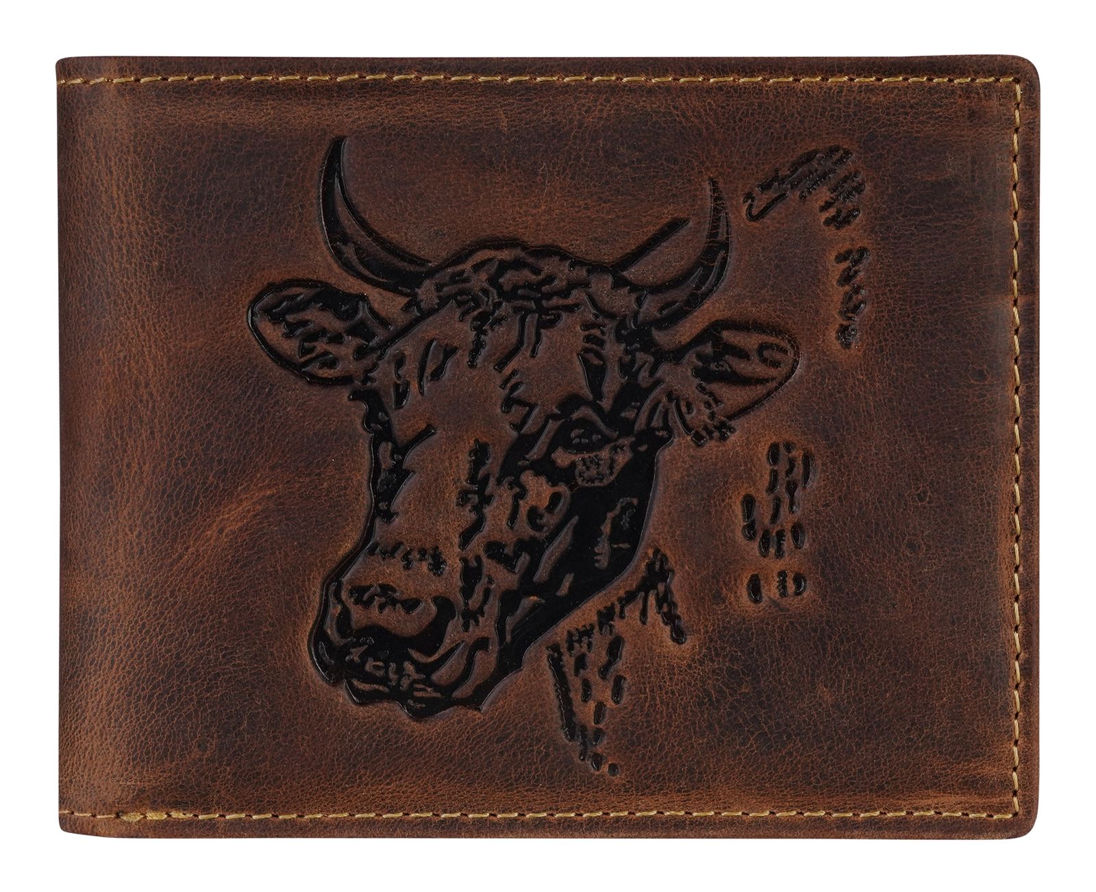GREENBURRY Vintage Wallet Brown Cow
