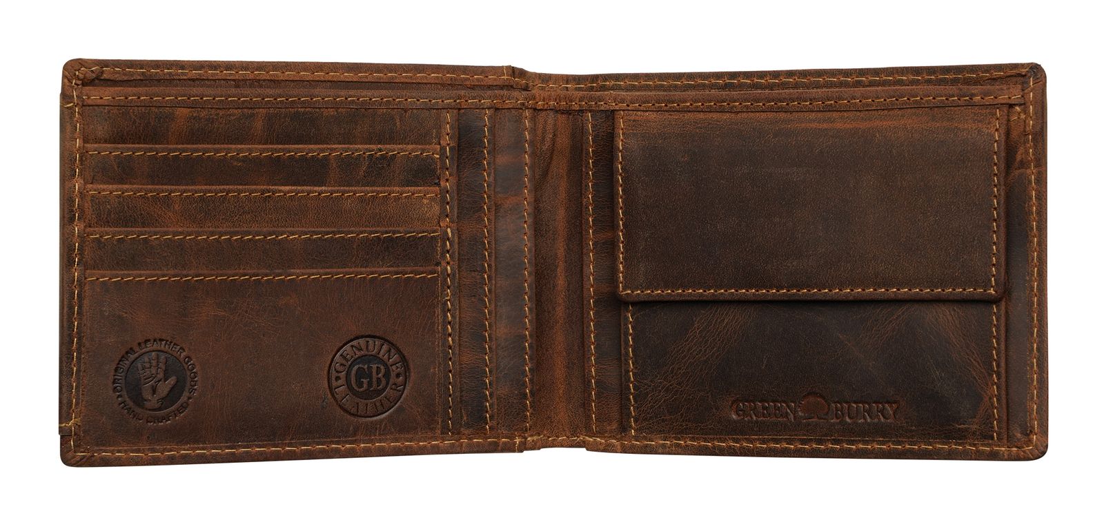 GREENBURRY Vintage Wallet Brown GREENBURRY Vintage Wallet Brown