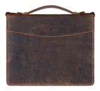 GREENBURRY Vintage Conference Folder Brown