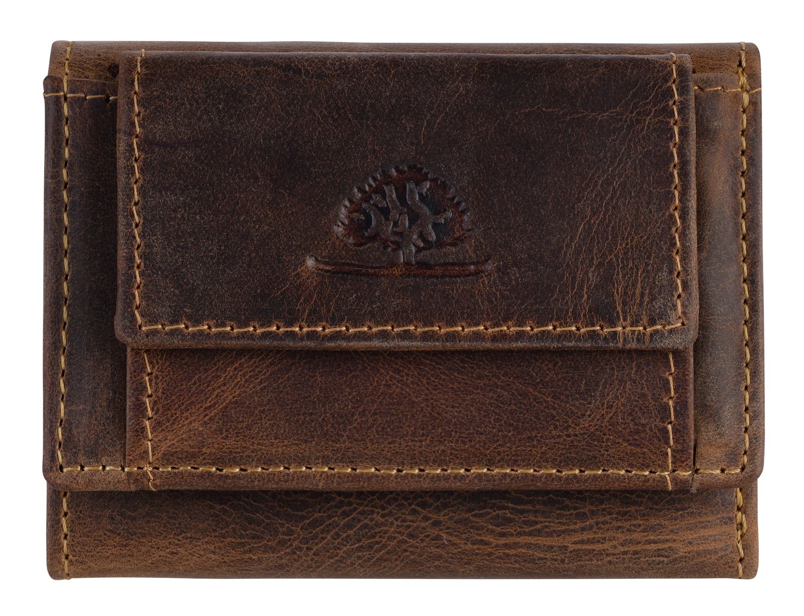 GREENBURRY Vintage Miniwallet RFID Brown