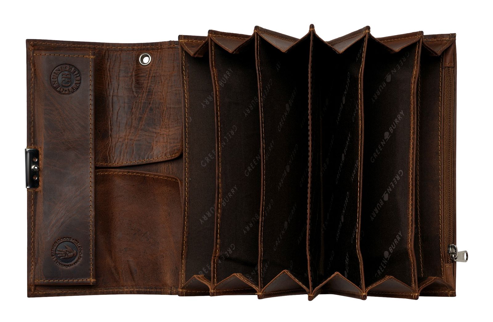 GREENBURRY Vintage Waiter Wallet Brown GREENBURRY Vintage Waiter Wallet Brown