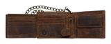 GREENBURRY Vintage Wallet With Chain Brown Rebel-Skull