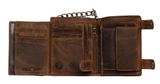 GREENBURRY Vintage Native American Wallet With Chain Brown GREENBURRY Vintage Native American Wallet With Chain Brown
