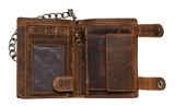 GREENBURRY Vintage Native American Wallet With Chain Brown GREENBURRY Vintage Native American Wallet With Chain Brown