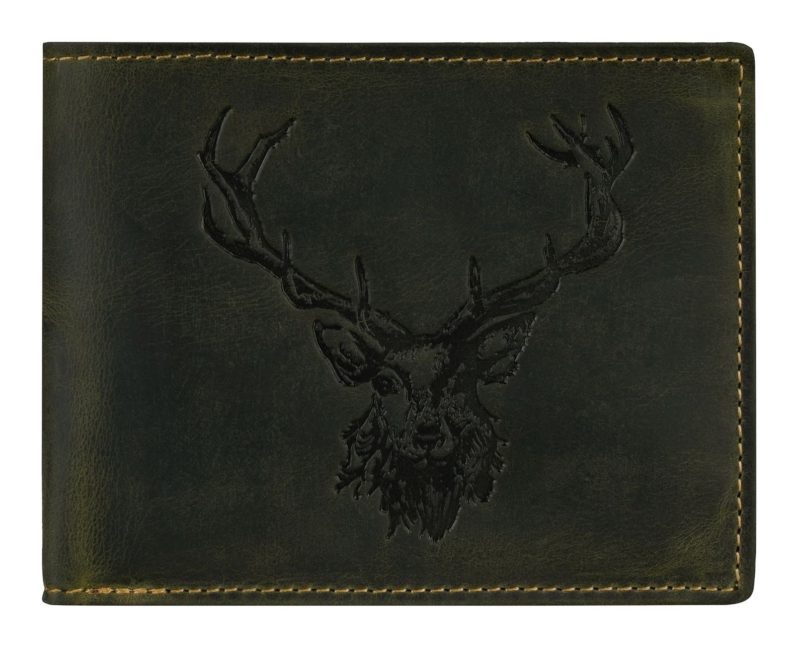 GREENBURRY Vintage Wallet Olive Stag
