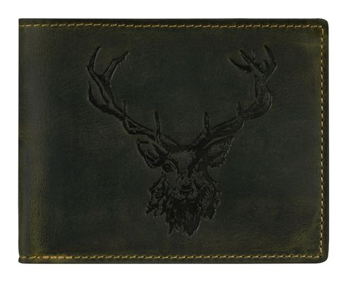 GREENBURRY Vintage Wallet Olive Stag GREENBURRY Vintage Wallet Olive Stag