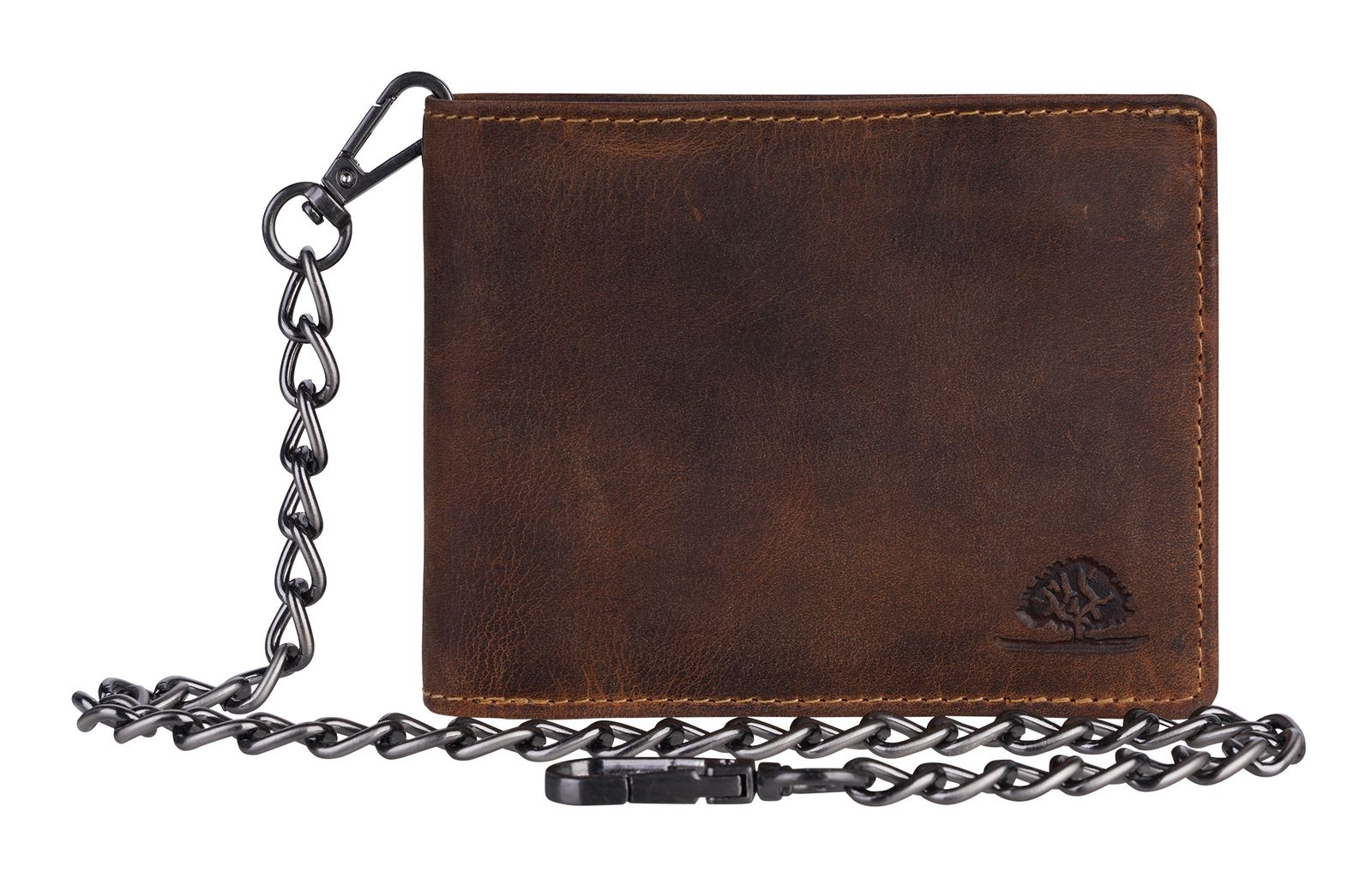 GREENBURRY Vintage Save Wallet With Chain Brown