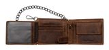 GREENBURRY Vintage Save Wallet With Chain Brown GREENBURRY Vintage Save Wallet With Chain Brown