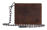 GREENBURRY Vintage Save Wallet With Chain Brown GREENBURRY Vintage Save Wallet With Chain Brown