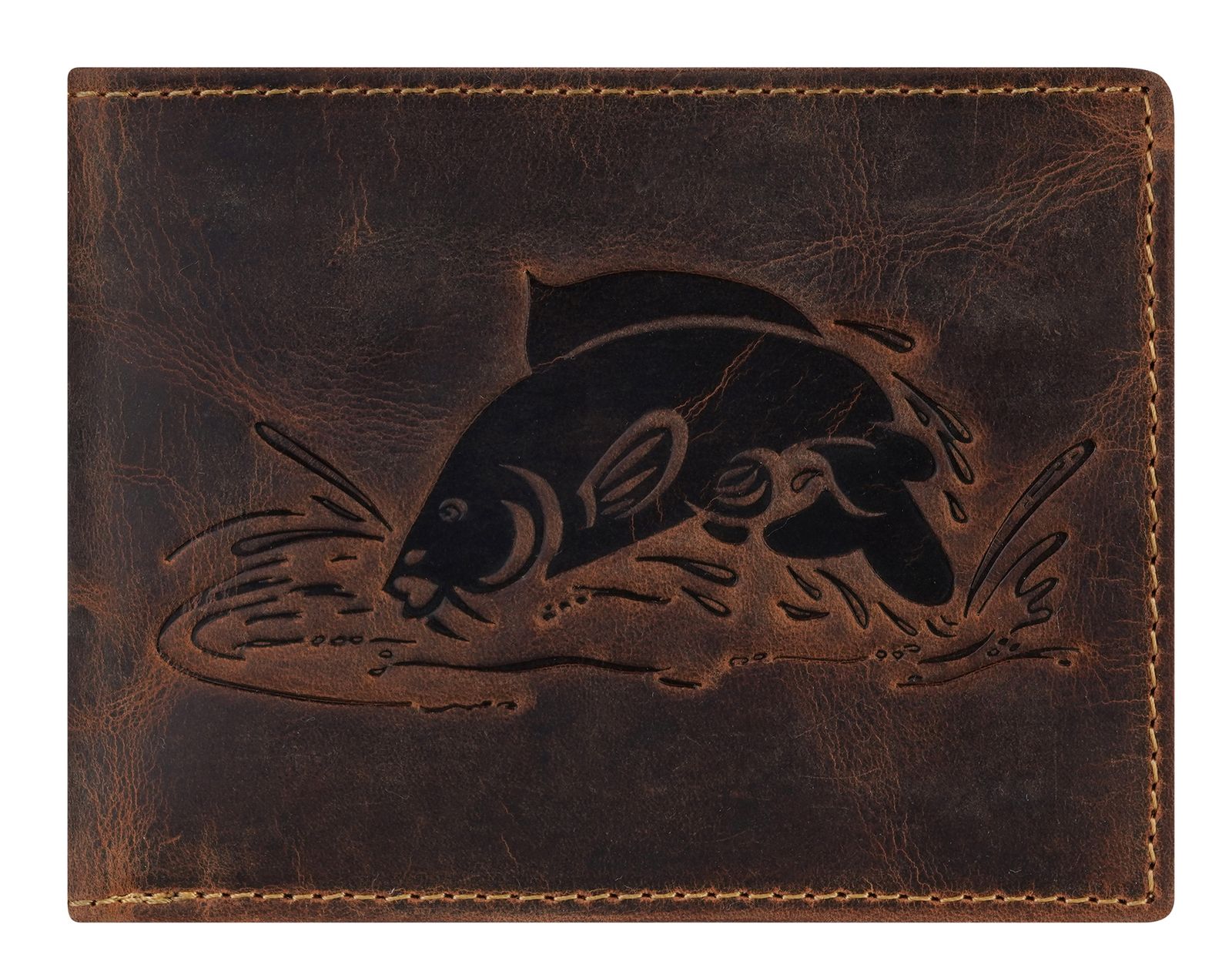 GREENBURRY Vintage Wallet Brown Karpfen