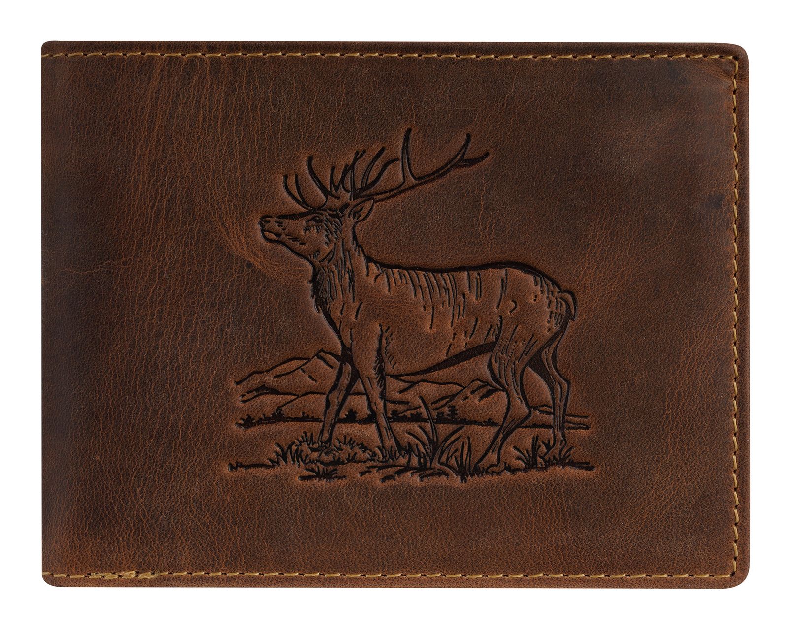 GREENBURRY Vintage Wallet Brown Stag