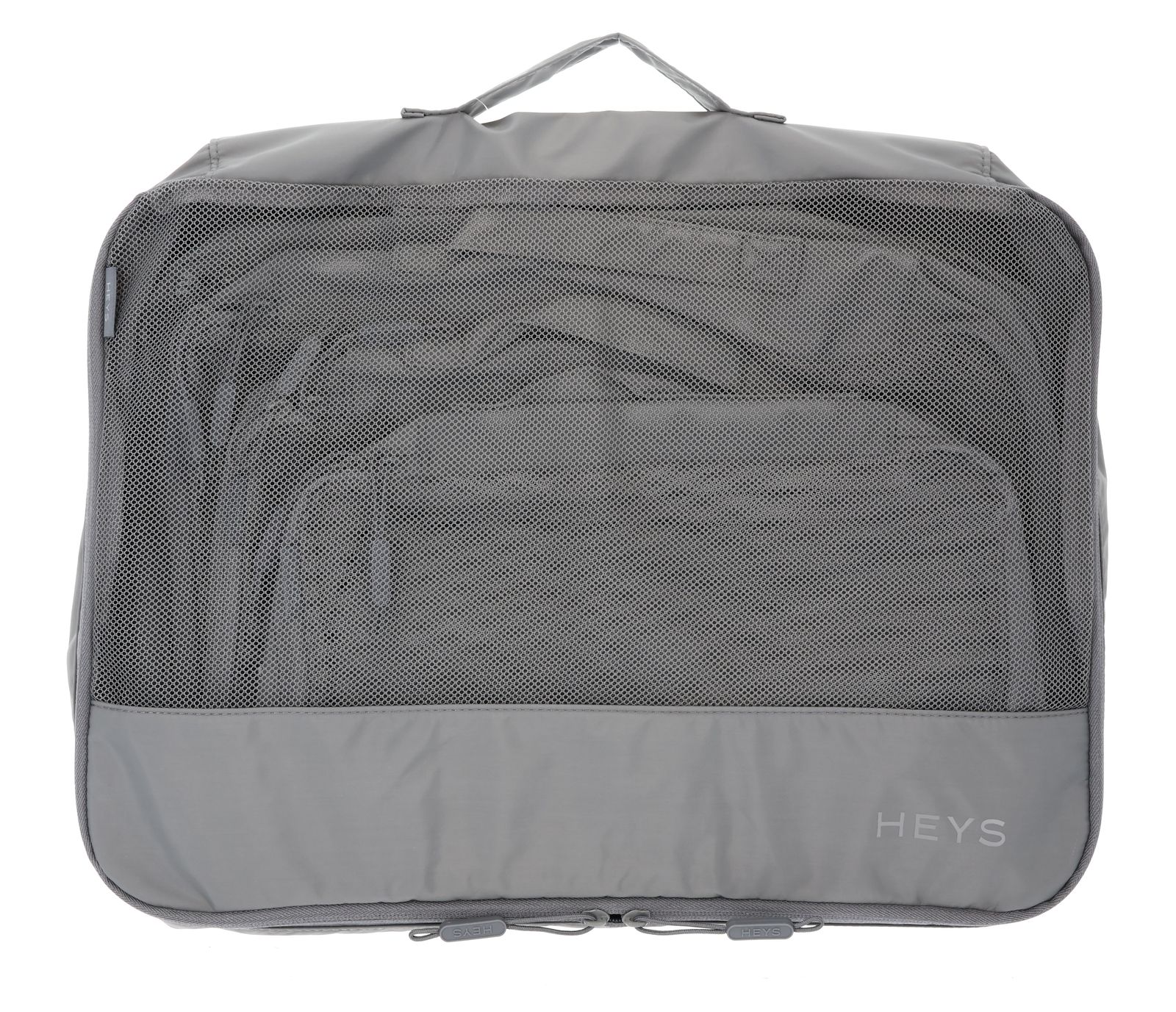 HEYS EcoTex Packing Cubes Set 5pc Grey HEYS EcoTex Packing Cubes Set 5pc Grey