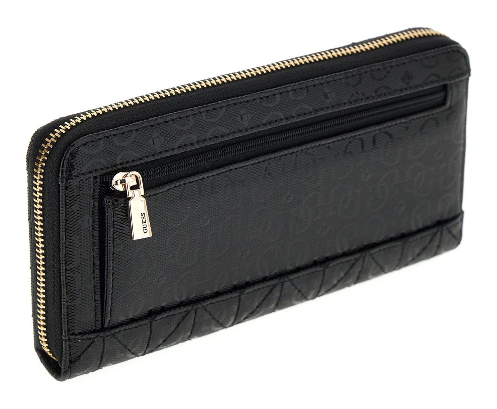 GUESS Stacey SLG Zip Around Wallet L Black GUESS Stacey SLG Zip Around Wallet L Black