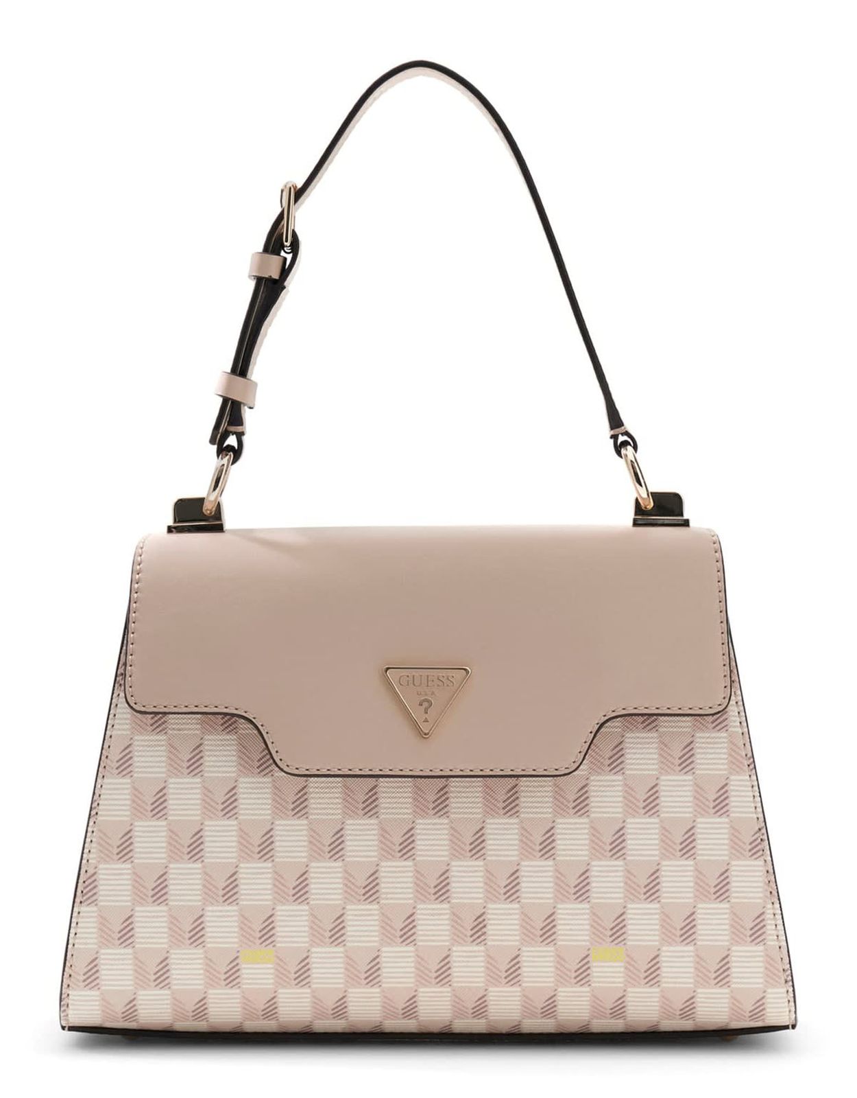 GUESS G Wave II Top Handle Flap Blush Logo GUESS G Wave II Top Handle Flap Blush Logo