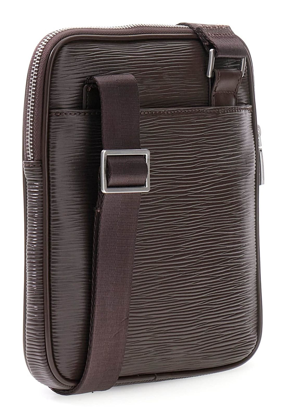 GUESS Milano Crossbody Flat Dark Brown GUESS Milano Crossbody Flat Dark Brown
