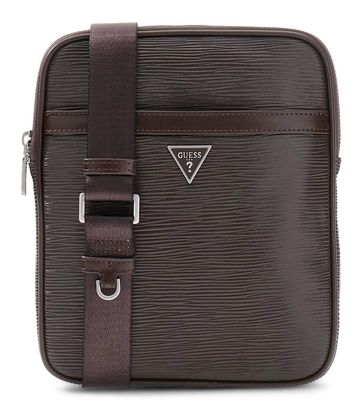 GUESS Milano Crossbody Flat Dark Brown