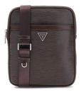 GUESS Milano Crossbody Flat Dark Brown GUESS Milano Crossbody Flat Dark Brown