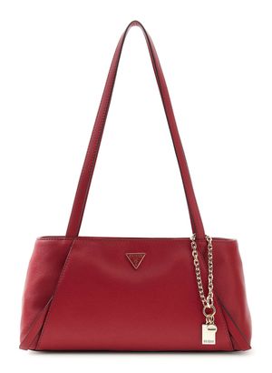 GUESS Devon Shoulder Satchel Dark Cherry