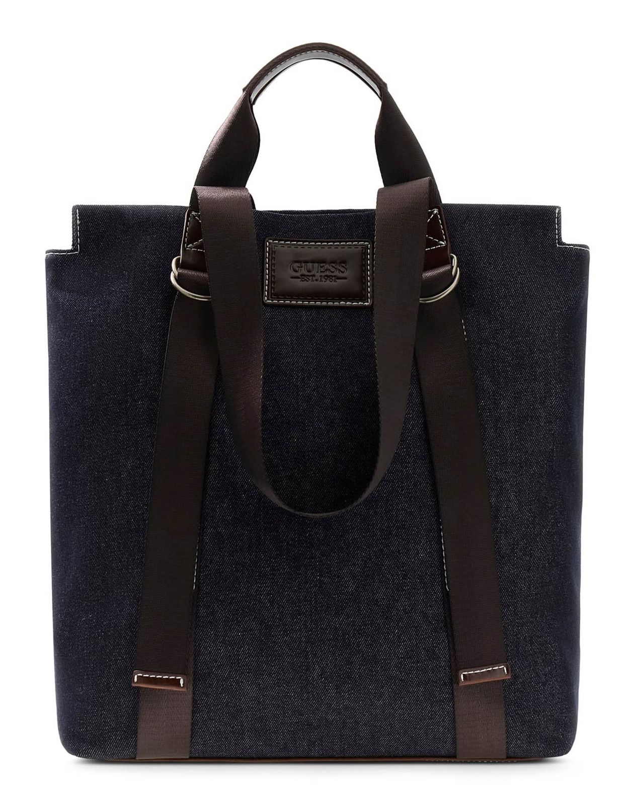 GUESS Oslo Vertical Tote Denim