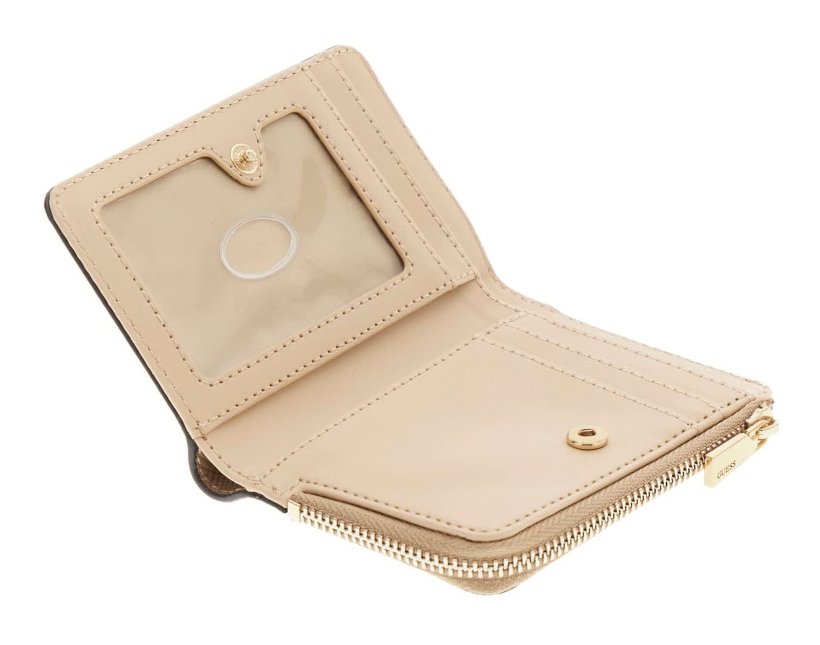GUESS Gilda SLG Zip Around Card Case Beige GUESS Gilda SLG Zip Around Card Case Beige