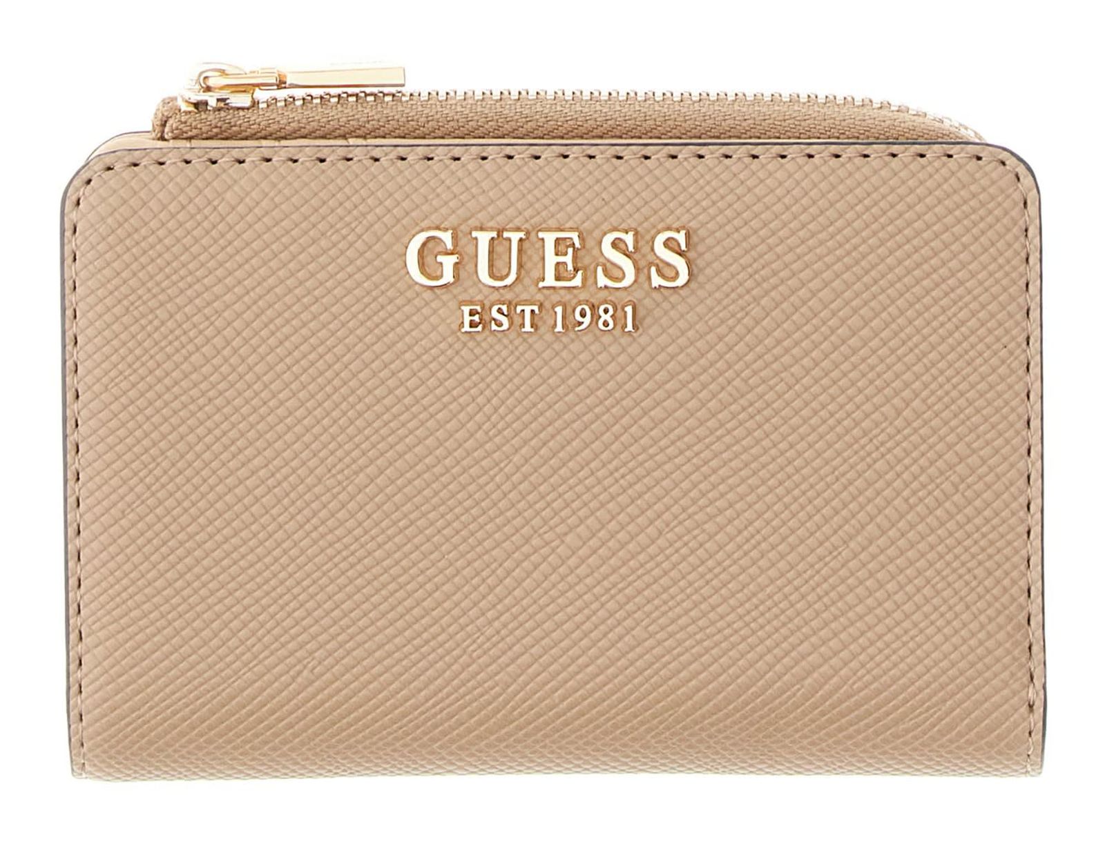 GUESS Gilda SLG Zip Around Card Case Beige