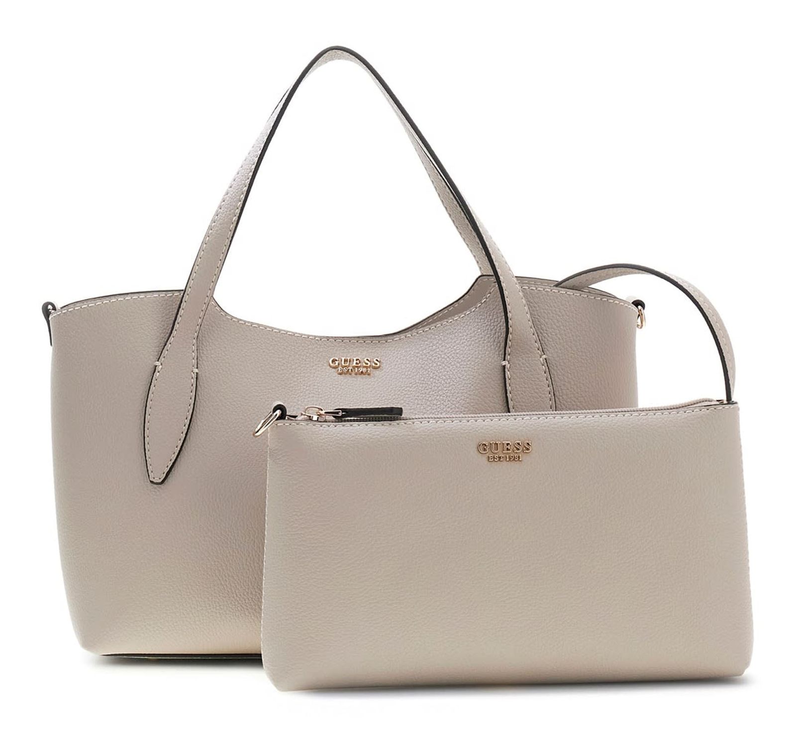GUESS Melody 2 In 1 Satchel Light Taupe