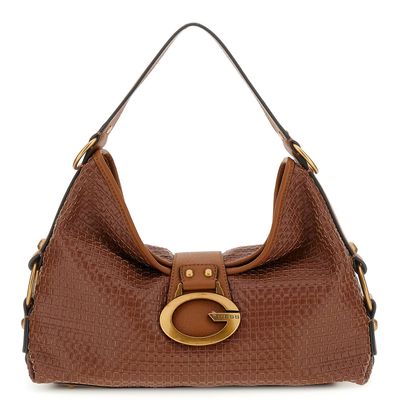 GUESS Camden Shoulder Bag Cognac