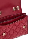 GUESS Giully II Mini Compound Convertible Flap Bag Dark Cherry