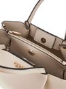 GUESS Amorette Girlfriend Satchel Cream White GUESS Amorette Girlfriend Satchel Cream White