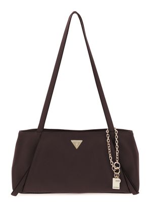 GUESS Devon Shoulder Satchel Brown GUESS Devon Shoulder Satchel Brown