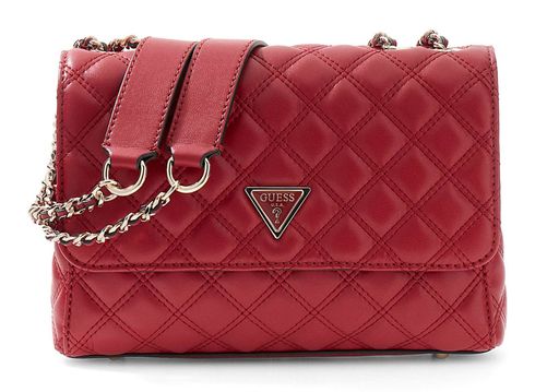 GUESS Giully II Compound Convertible Flap Bag Dark Cherry