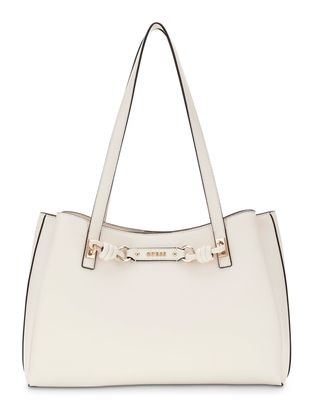 GUESS Camelia 3 Compartment Tote Cream White