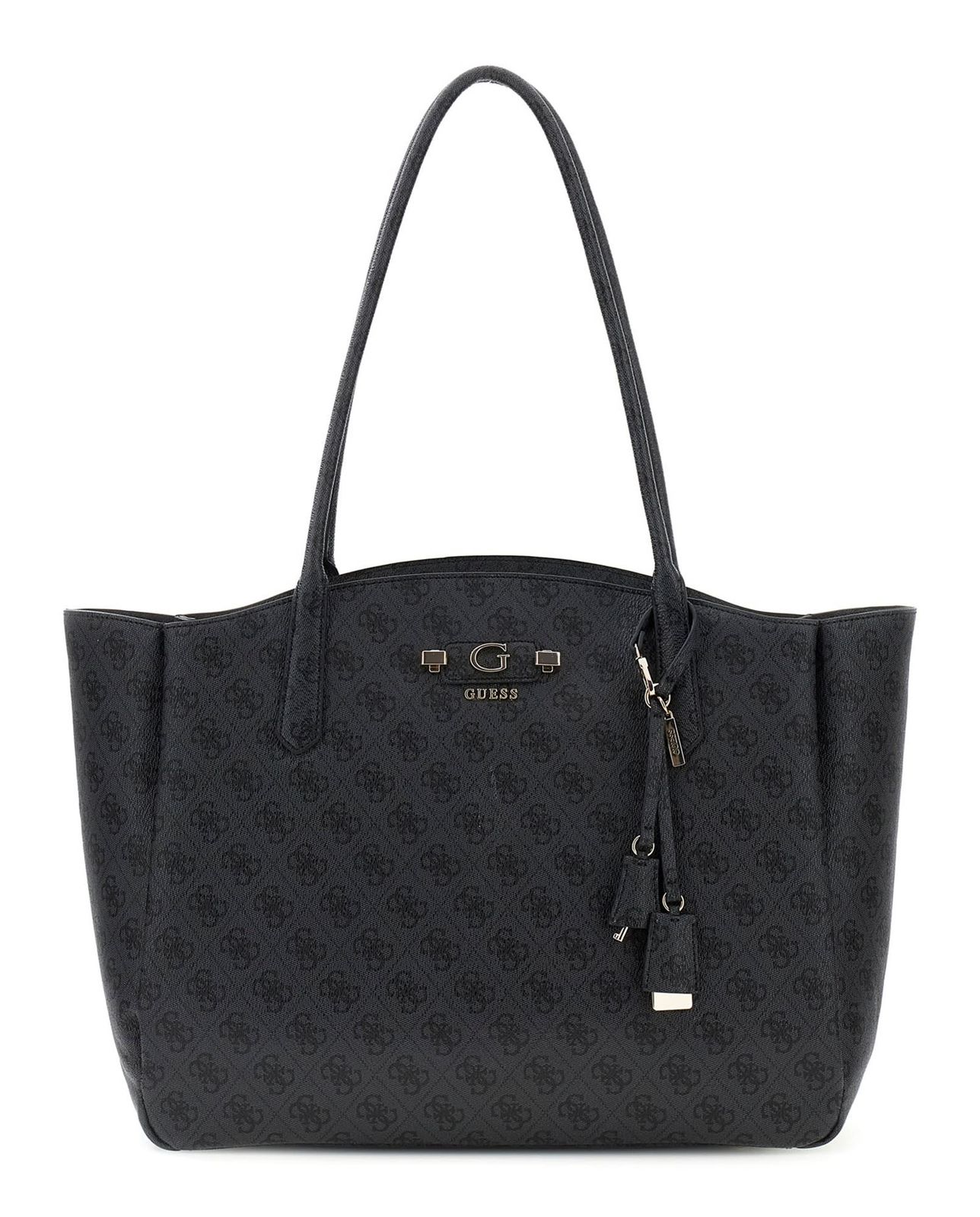 GUESS Lindsey Travel Tote Coal Logo