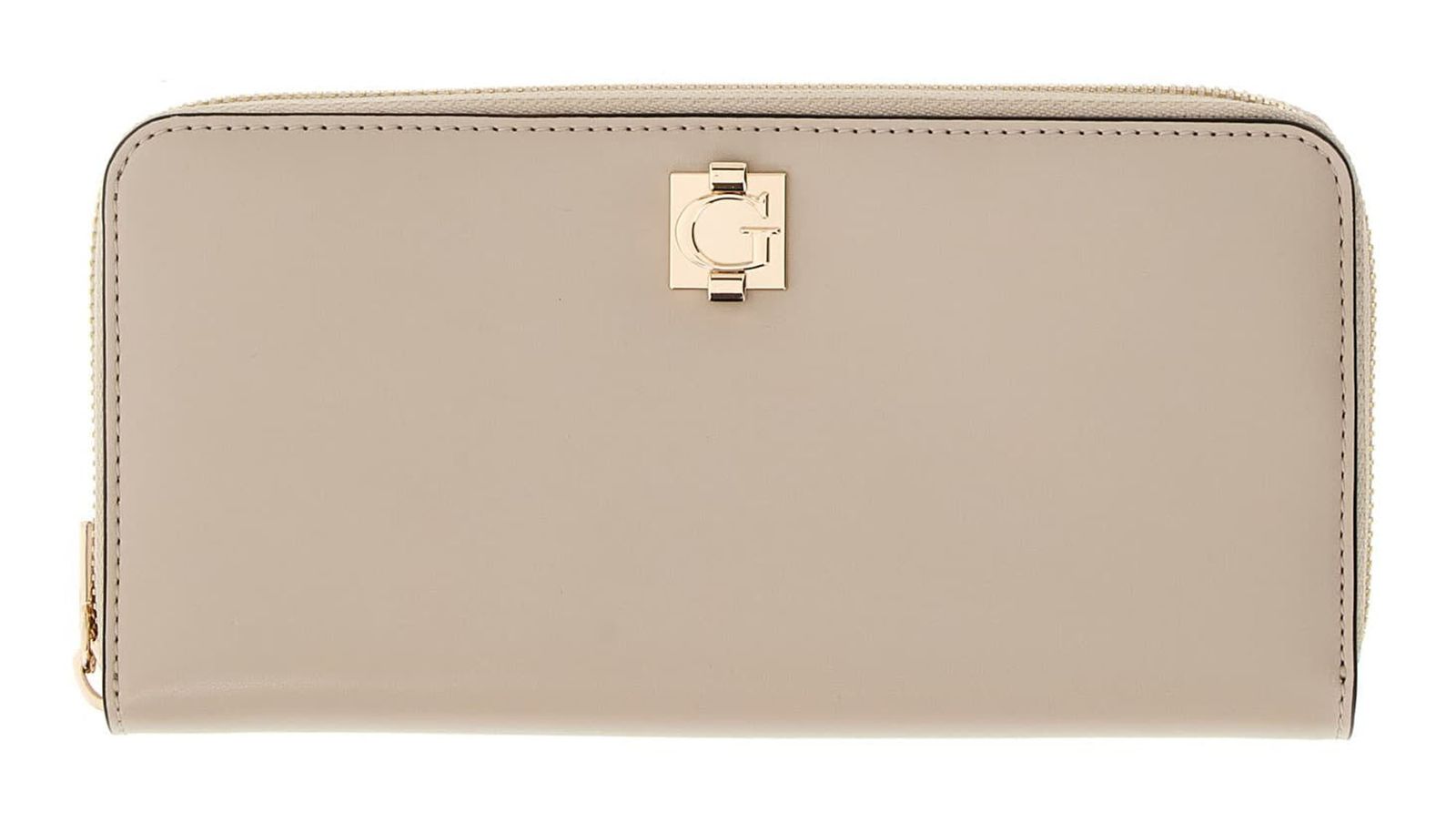 GUESS Audrey Logo SLG Zip Around Wallet L Light Taupe