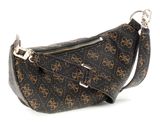 GUESS Latona Belt Bag Brown Logo / Black GUESS Latona Belt Bag Brown Logo / Black