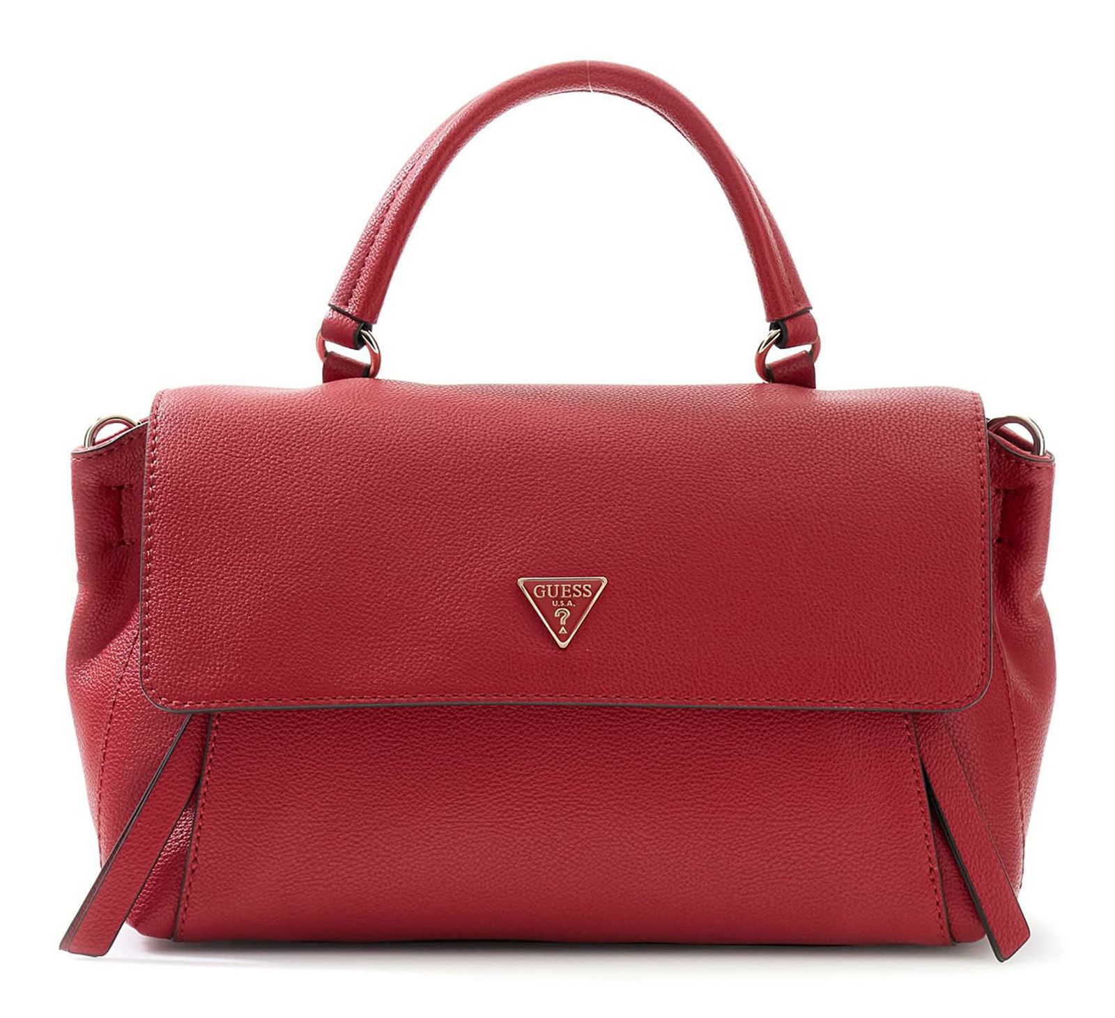 GUESS Devon Top Handle Flap Dark Cherry GUESS Devon Top Handle Flap Dark Cherry