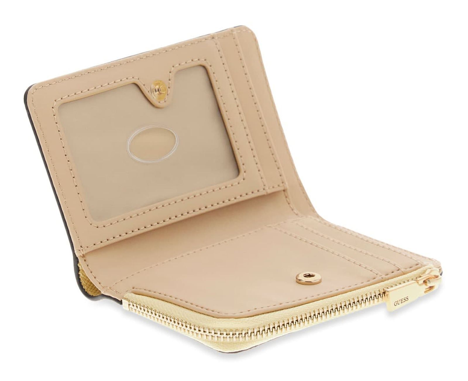 GUESS Gilda SLG Zip Around Card Case Pale Yellow GUESS Gilda SLG Zip Around Card Case Pale Yellow