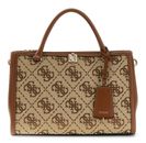 GUESS Audrey Logo Girlfriend Satchel Latte Logo GUESS Audrey Logo Girlfriend Satchel Latte Logo