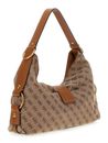 GUESS Camden Shoulder Bag Latte Logo / Cognac GUESS Camden Shoulder Bag Latte Logo / Cognac